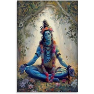 Lord Shiva Hindu Art Posters (2) Canvas Painting Wall Art 24x36inch(60x90cm) Unframe-style