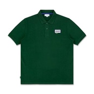 [稀有品] Lacoste 法國鱷魚 草綠色素面 1927年創立長方布標LOGO網眼POLO衫 電刻釦LOGO XXL號