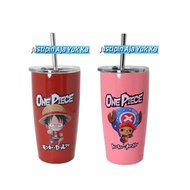 [READY] Tumbler miniso - One Piece Collection Steel Tumbler with Straw (530ml)
