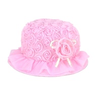 Baby Kids Girl Rose Flower Princess Hat
