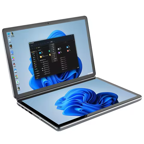 Touch Dual Screen Laptop Intel N100 16GB RAM DDR4L 512G SSD 10.95+10.95" Inch IPS FHD Display WIFI6 
