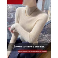 Erdos City Women's Soft Waxy Fine Spinning Cashmere Turtleneck Sweater