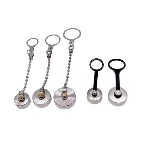 10PCS GX12 GX16 GX20 Connector Plug Cover Waterproof Dust Metal Cap Circular Connector Protective Sl