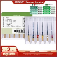 Azdent 6pcs/Box Dental Root File SX-F3 25mm For Dentistry