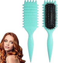 2024 Bounce Brush, Curly Hair Brush, Curl Defining Brush, Unisex (Turquoise)