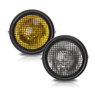 Motorcycle Fence Headlight CG125 GN125 Modified Retro Headlight Headlight Retro Mesh Cover Large