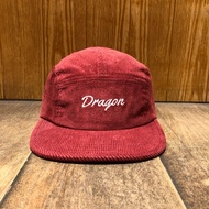 Original Dragon Hat 5 Panel Brancos men Red