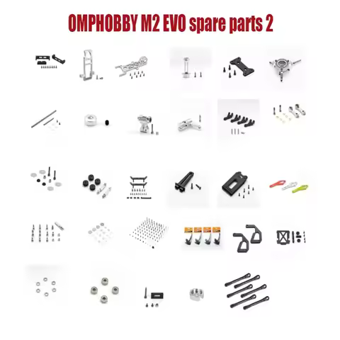 OMPHOBBY M2 EVO M2-EVO RC Helicopter Spare Parts Motor Rotor Holder Mount Swash Plate Pull Rod Shaft