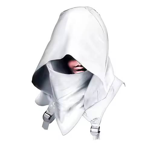 Hooded Cape Hat Cowl Adult Cyberpunk Costumes Pagan Accessory Cosplay Medieval Assassin Hat Warrior