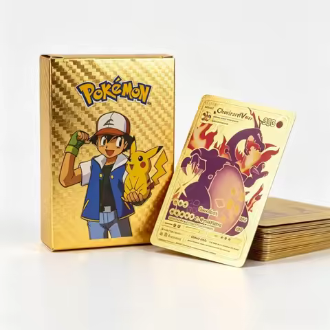 ‥55PCS Pokemon Gold Foil Colorful Card Charizard Pikachu Arceus Silver Rainbow English VSTAR VMAX Ca