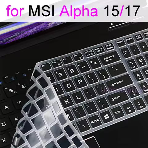 Keyboard Cover for MSI Alpha 17 Alpha 15 AMD Advantage Edition B5E A3D A4D B7E C7V Protector Skin Ca