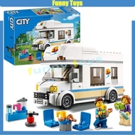 60283 Holiday Camping RV building blocks assembled ornaments educational toys boys and girls gifts