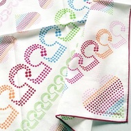 Charles Jourdan 復古手帕彩色圓點心形 23 x 23 英寸