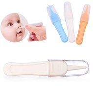 Baby Safe Cleaning Tweezers / Baby Ear Nose Forceps / Nose Navel Plastic Tweezers Cleaner Forceps / 