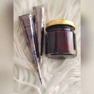2 Dark Maroon Henna Cone & 1 Inai Celup beli banyak freegift banyak