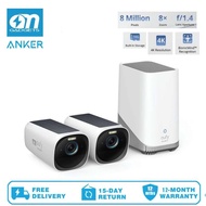 Anker T8871/T8160 Eufy Security 3 2-Camera Kit, 4K Wireless Security Camera with Integrated Solar Pa