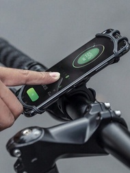 1入組通用硅膠自行車手機支架,適用於電動車、摩托車和帶旋轉功能的自行車