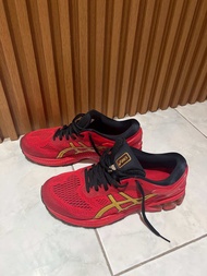 PRELOVED  SEPATU LARI ASICS GEL KAYANO 26 RED SIZE 44