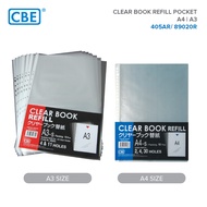 CBE Refill Pocket for Clear Holder A4 (30 Holes) & A3 (11 Holes)