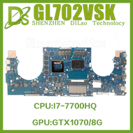 I7-6700H GTX1060-3G I7-6700H GTX1060-3G GL702VM Mainboard For ASUS FX70V GL702VMK GL702VSK GL702VS GL702VML Laptop Motherboard I5 I7-6Th/7Th GTX1060-3G/6G GTX1070/8G