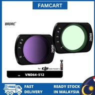 🔥Ready Stock🔥 BRDRC VND Filters Kit for DJI Osmo Pocket 3 Adjustable Magnetic ND 2-32 (1-5) (6-9)