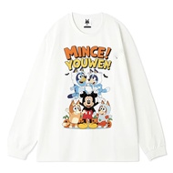 Patternmerch "bluey and mickey mouse" Oversize T-Shirt | Oversized Longsleeve | T-shirt