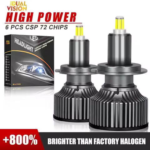 360 H7 LED Canbus Headlight 30000LM CSP Chip LED H4 H1 H11 9005 9006 HB3 HB4 9012 HIR2 300W 6000K PT