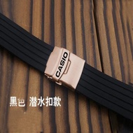 手表带 Genuine Original Casio Adapter Watch Strap EFR-303 517 500 MTP-1374D Safety Buckle Rubber Bracelet 20mm