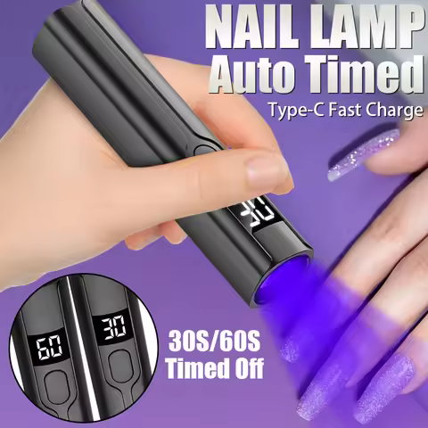 Portable Mini UV Nail Lamp for Gel Nails Handheld UV Light for Nails LED Nail Lamp 3W Nail Dryer for