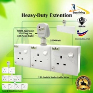 [100% PURE COPPER] T Adaptor Socket Extension Socket 3 Pin Plug TopMIND HEAVY DUTY WALL Extension 2/3/4 Way Gang