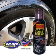 Waxco Glossy Tyre Gel Wax Polish 100ml Pengilat Tayar Kereta Motor Car Motorcycle Super Gloss