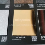HPL TACO tiero tipe Q8005 MR gold mirror hpl emas cermin
