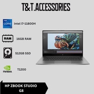 HP ZBOOK Studio G8 i7-11800H 16GB 512GB Nvidia T1200 Laptop