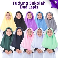 Tudung Sekolah Dua Lapis TudungSiComel Koshibo Lembut Awning On Point