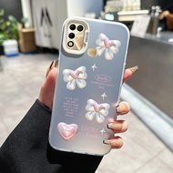 Case For Infinix Hot 9 Play 10 11 Girls' Bowknot Transparent Mobile Phone Protective Hard