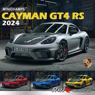 Mini Cut 1: 18 Porsche CAYMAN GT4 RS Simulation Alloy Metal Automobile