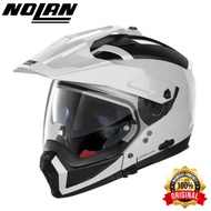 HELMET NOLAN -2X CLASSIC N-COM (005) METAL WHITE 100%ORIGINAL MADE IN ITALY NOLAN HELMET N70 METAL W