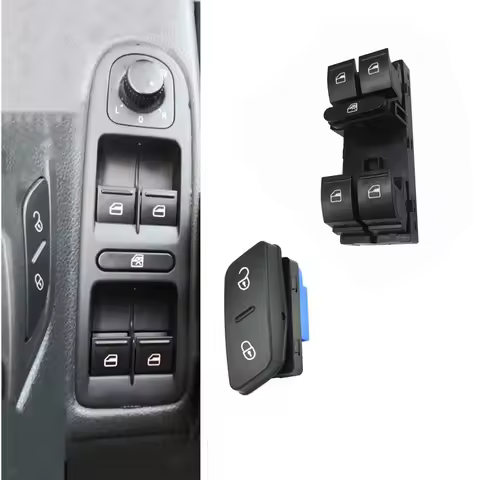 Electric Power Master Window Door Lock Switch For VW Golf 5 Golf 6 Jetta MK5 Mk6 Tiguan Touran Passa