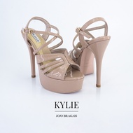 Jojo Bragais Kylie Nude-Glossy 5-Inch High Heels | Pageant Heels | Platform Heels