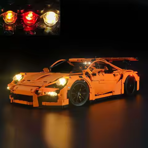 （No LEGO, Just Light）USB Lights Compatible with Lego Technic 911 GT3 RS Car 42056 Brick