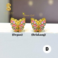 Sincere Store Emas 916 3L Bead Butterfly 2C | Emas 916