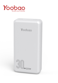Yoobao D30Q PD SCP Quick Charging 30000mAh Powerbank – White