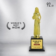 [Best Mom Trophy] Beauty Queen Trophy. Hadiah untuk Ibu Gift for Mom Hadiah Girlfriend Gift for Gran