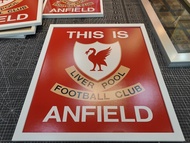 ป้าย This is Anfield จำลองจากสโมสรลิเวอร์พูล เกรดพรีเมี่ยม ขนาด 21x24 นิ้ว และ ขนาด 16x18 นิ้ว!