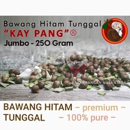 Bawang Hitam Jumbo 250 Gram / Bawang Hitam Tunggal / Black Solo Garlic