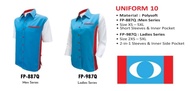 PKR Uniform Shirts  FP-887Q Men & FP-987Q Ladies Size XS-5XL(Pre-Order)