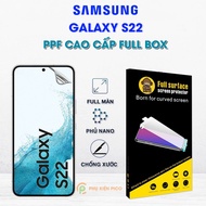 Dán màn hình Samsung S22 / S22 Plus / S22 Ultra full màn hình trong suốt PPF chính hãng Moxiao Xing