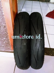BAN SECOND ZENEOS SEPASANG DPN BLK UKURAN 100/80 & 90/80 RING 14