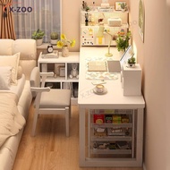 L Shape Table Corner Desk With Bookshelf Integrated Desk Corner Study Table Corner Office Desk L-Sha