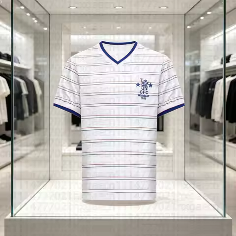 1986 Chelsea Full Members Cup Final Retro Shirt Quick Drying, Breathable and Comfortable Men's Jerse